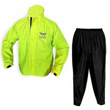 Imagem de Capa de Chuva Nave Preto Motoqueiro Nylon Moto Conjunto - FORCE, G