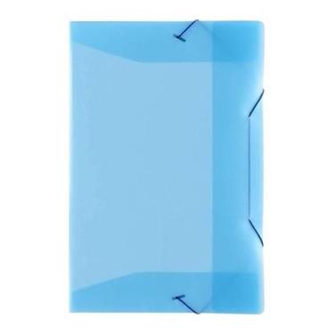 Imagem de Pasta Aba Elástico 235mm A4 - Polibras, Azul