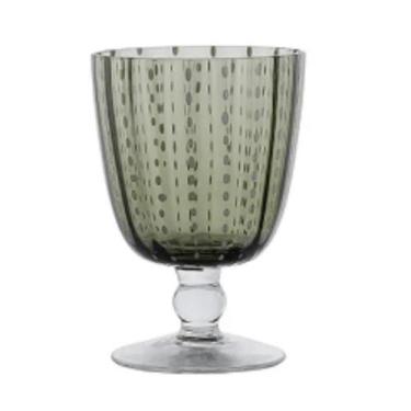 Imagem de Taça De Vidro Verde Com Pontos Fume - Btc