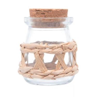 Imagem de Pote Vidro 100ml com Fibra Natural - ROJEMAC