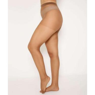 Imagem de Meia Calça Feminina Fio 15 Loba-35030, Marrom, G