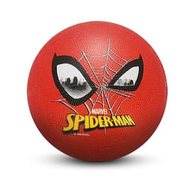 Imagem de Bola De Basquetel Infantil Roppe Marvel Homem Aranha Vermlelho Tamanho