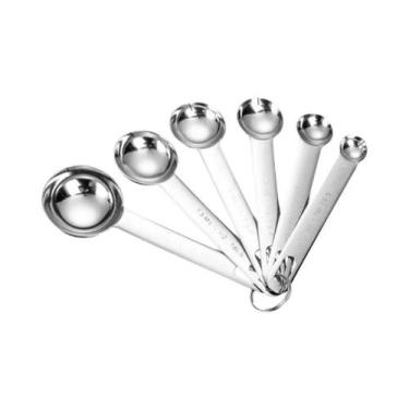 Imagem de Conjunto De Colheres Medidoras De Aço Inoxidável De Grau Alimentício C