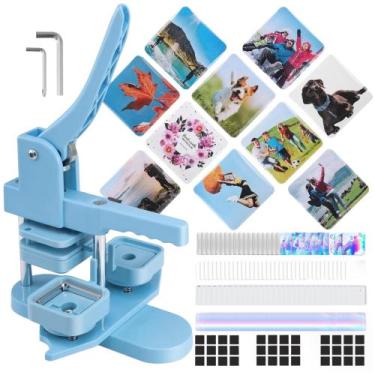 Imagem de Kit de Máquina para Fazer Bottons Magnéticos com Foto Mryitcal 50 mm H