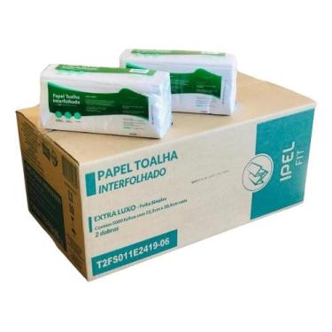 Imagem de Interfolha Ipel Folha Simples Papel Toalha 22,5x20,5 2000fl - Congratu