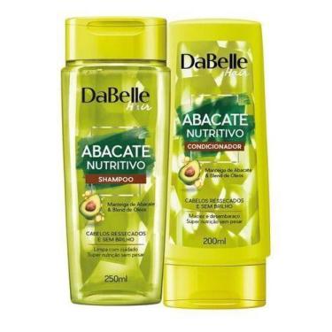 Imagem de Shampoo E Condicionador Abacate Nutritivo Dabelle Hair Para Cabelos Re