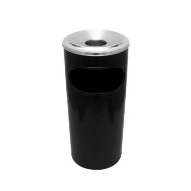 Imagem de Cinzeiro Lixeira Plástico Preto JSN