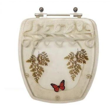 Imagem de Tampa De Vaso Decorada Thema Bege P/ Bacia Incepa