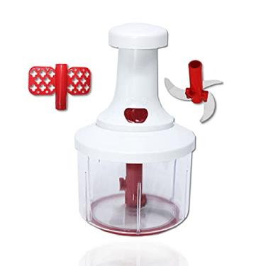 Imagem de Processador Triturado Picador de alimentos manual com batedor de ovos 900ml UD684