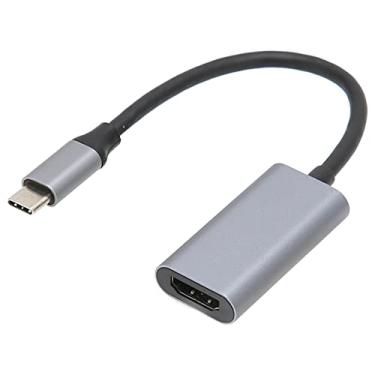 Imagem de ASHATA Cabo adaptador USB C para HDMI 4K, adaptador USB tipo C para HDMI Plug and Play suporta projetor de monitor de TV, compatível com tablets, laptops, para tablets iOS e tablets