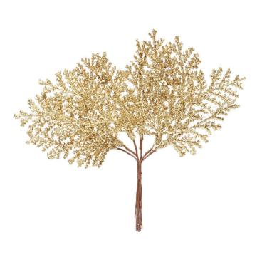 Imagem de Pick Folha Natalino Ouro/glitter 1un 15x8x1cm 1920191