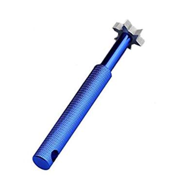 Imagem de Onwon Apontador de ranhura com 6 cabeças 3U 3V, ferramenta e limpador de reranhura de taco de golfe especializado, cortadores de aço de tungstênio de carboneto, inclinação, areia, laço, gap e aproximação cunhas e clubes utilitários