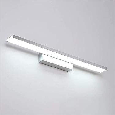 Imagem de SXSGSM Luz de espelho de banheiro LED 8W luminária de maquiagem, lâmpada montada na parede, arandelas de banheiro lâmpadas frontais de espelho para penteadeira banheiro [Classe de energia A+] (Cor: o novo