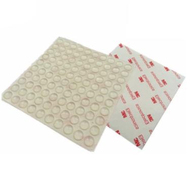 Imagem de TECKEEN 5 * 100 peças de borracha de silicone para pés para-choques transparentes redondos autoadesivos círculo antiderrapante