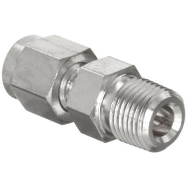 Imagem de Parker Encaixe de tubo de aço inoxidável A-Lok 8MSC12N-316 316, adaptador, tubo externo de 1,27 cm x NPT macho
