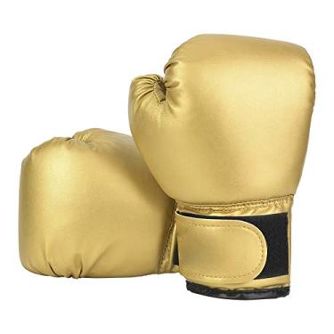 Imagem de Luvas de Boxe, Luvas de Treinamento de Boxe de Couro PU Luvas de Kickboxing Sparring Luvas de Boxe para Saco de Pancadas, Kickboxing, Muay Thai, MMA (Ouro)