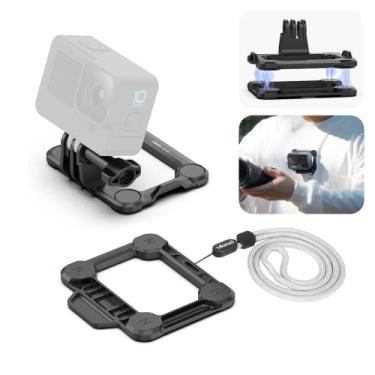 Imagem de Suporte magnético super Snap para GoPro – GP-16 Vlog Sistema de montagem de liberação rápida compatível com GoPro Hero 10 9 8 7 6 5 Balck/GoPro Max/DJI Osmo Action 2/Insta 360