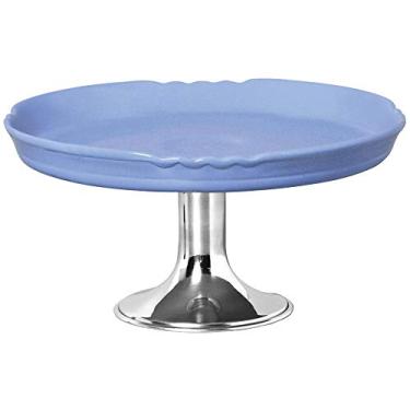 Imagem de Doceira G Com Pé Alumínio Ceramicas Pegorin Azul Frozem