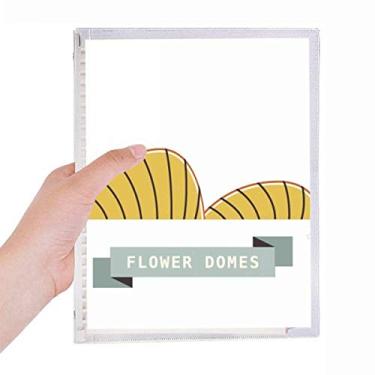 Imagem de Caderno de anotações de folhas soltas com flores de Singapura, diário recarregável