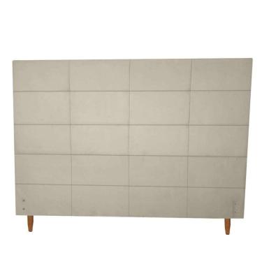 Imagem de Cabeceira Larissa Para Colchão De 1,58 Mt-Suede Bege