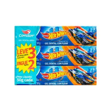 Imagem de Condor Creme Dental Bambinos Gel Hotwheels Lv3Pg2