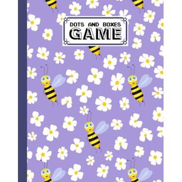 Imagem de Dots And Boxes Game: Bees And Flowers Cover Dots And Boxes Game, A Classic Strategy Game - Large and Small Playing Squares, 120 Pages, size 8" x 10" by Grit Zimmer