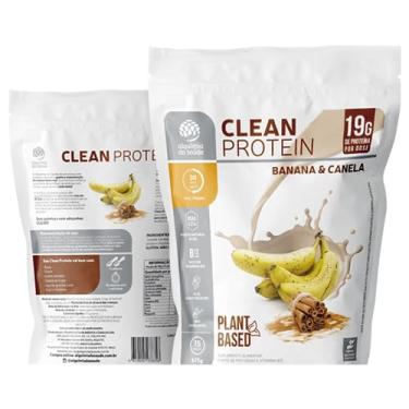 Imagem de Clean Whey Protein Vegano BCAA Natural 19g por Dose - Sabor Banana e Canela 675g Alquimia da Saúde