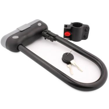 Imagem de Tuff Bro Cadeado resistente de 14 mm para bicicleta com suporte de montagem e 2 chaves