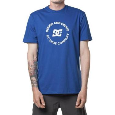 Imagem de Camiseta Dc Shoes Design N Create Sm24 Masculina Azul Escuro