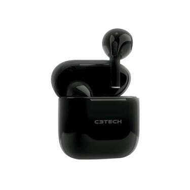 Imagem de Fone de Ouvido Intra C3Tech EP-TWS-21BK Preto Conexão Bluetooth 5.1, Intra-Auricular, In-Ear, True Wireless Stereo, Microfone Integrado Omnidirecional, Ajuste de Volume, Função Touch