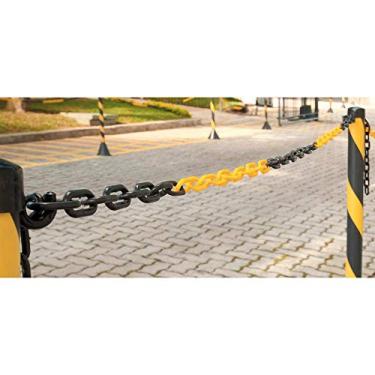 Imagem de Corrente Plastica Preta E Amarela 8mm Pacote Com 10 Metros Vonder 1546080000