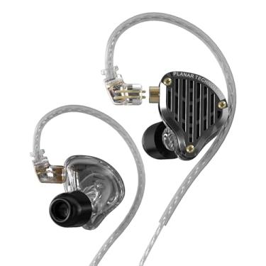 Imagem de Kinboofi KZ PR3 IEM Fone de ouvido intra-auricular, fone de ouvido intra-auricular, magnético planar de 13,2 mm, fones de ouvido com fio, fones de ouvido IEM com cabo destacável para músicos (KZ