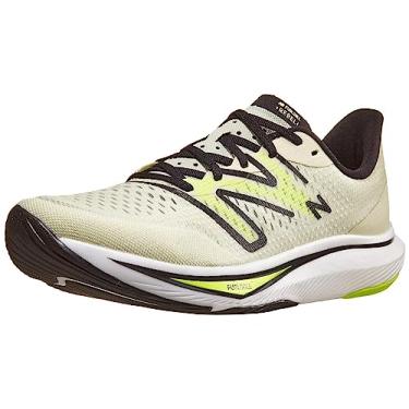 Imagem de New Balance Tênis de corrida masculino Mfcxv3, Manteiga de pistácio/trinta watts/preto, 12.5