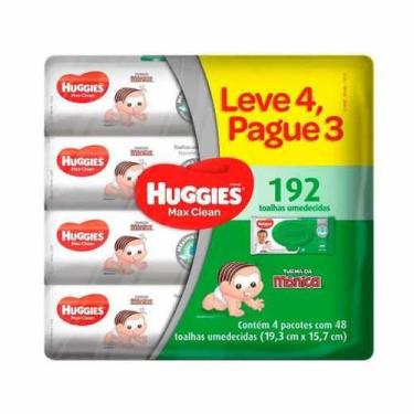 Imagem de Toalhas Umedecidas Huggies Max Clean 192 Unidades