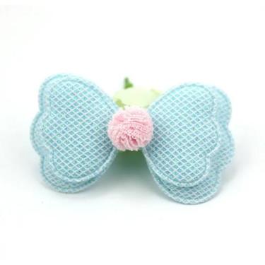 Imagem de Aplique Mini Laço Com Pompom Em Poliéster 5,5cm 5 Peças DIY - Doce Ter