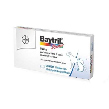 Imagem de Baytril Flavour 50mg com 10 comprimidos - Bayer Pet / Baytril