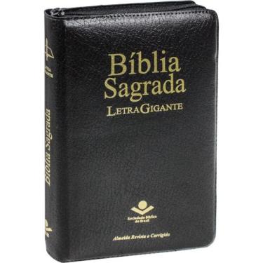 Imagem de Bíblia Sagrada - ARC - Letra Gigante - Índice e Zíper - Letras Vermelh