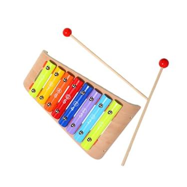 Imagem de Luwecf Xilofone de Madeira para Crianças, Instrumento de Percussão para Bebês, Arco-íris, Brinquedos Musicais Educacionais com Malhos para Presentes de Natal, pequeno 8 tons
