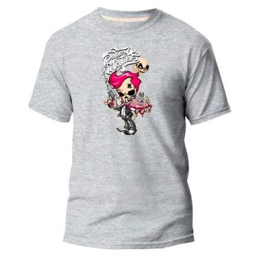 Imagem de Camiseta Básica Algodão Premium Estampa Digital Gaara Skull - NoBrand,
