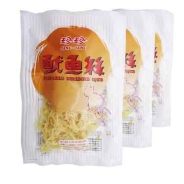 Imagem de Aperitivo Lula Seca Desfiada Surume 50g (Kit com 3) - Jane Jane