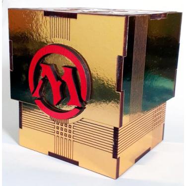 Imagem de Deck Box Card Game Magic The Gathering Commander Protector- Ouro Espel