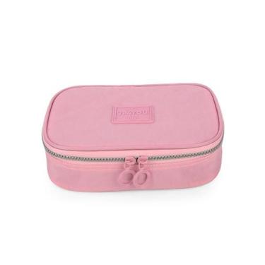 Imagem de Estojo Escolar Feminino Juvenil Rosa Up4you, Rosa
