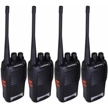 Imagem de Kit 4 Radios Comunicador Baofeng 777s Uhf Walk Talk