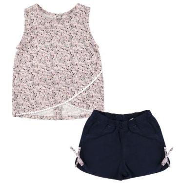 Imagem de Conjunto Look Jeans Blusa + Shorts Rosa - UNICA - M, Rosa, M