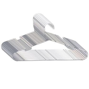 Imagem de Cabides Para Roupas Kit 50 Unidades Cabide Acrilico ParaCalça Transparente De Roupa Acrilico Adulto