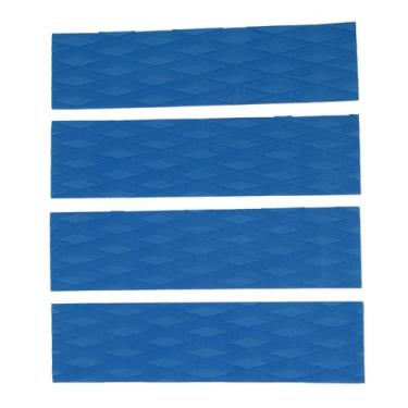 Imagem de 4PCs Surfboard Taction Pads, Anti -Slip Slip Skimboard Deck Taction Pads para Caiaques, Skimboards, Longboards (Azul)