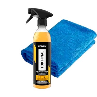 Imagem de Kit Cuidado Automotivo Cera Carnaúba Proteção Automotiva Tok Final Spray 500ml Vonixx + Toalha Ultra Macia Js