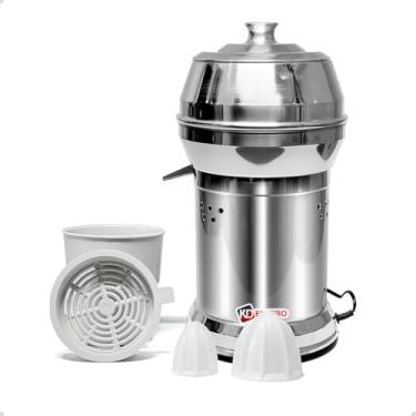 Imagem de Extrator Espremedor Aluminio Grande Bivolt Profissional Laranja Fruta Suco Bares Restaurante Cozinha