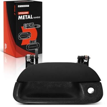 Imagem de A-Premium Puxador de porta traseira de metal atualizado com fechadura compatível com Ford F-150, F-250, F-150 Heritage, F-250 F-350 F-450 F-550 Super Duty, Explorer Sport Trac, Primed Black