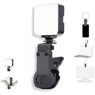 Imagem de Luz Selfie Estável Led Ring Light Clipe Profissional Fotografia Flash Celular Câmera Notebook Universal Iluminação De Preenchimento De Vídeo e Foto.